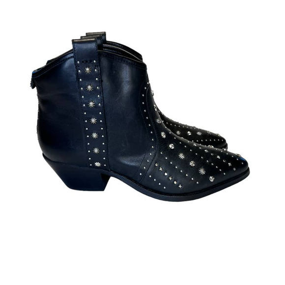 Sam Edelman Shoes - Sam Edelman Women's Brian Ankle Boots Pull On Studded Leather Size 7 Black NWOT